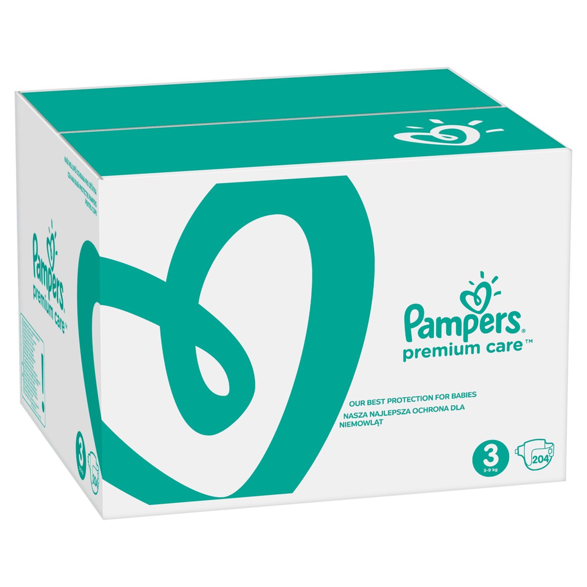 pieluchy premium care rozmiaro 3 204 szt pampers