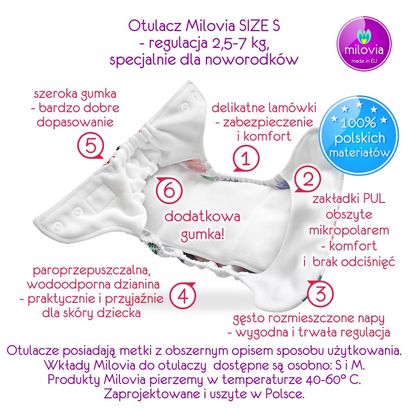 pieluchy wielorazowe otulacze milovia sklep