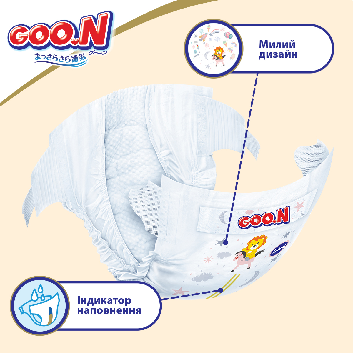 Pieluszki Goo.N Marshmallow Premium Soft S 4-8kg