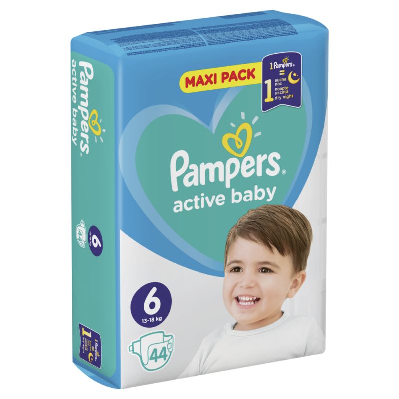 pieluszki pampers active baby dry 6 44szt