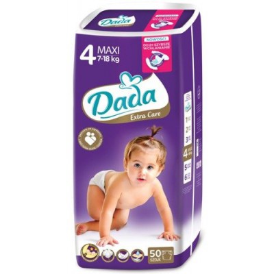 pieluszki pieluchy dada 4 maxi 100 sztuk 7-18 kg