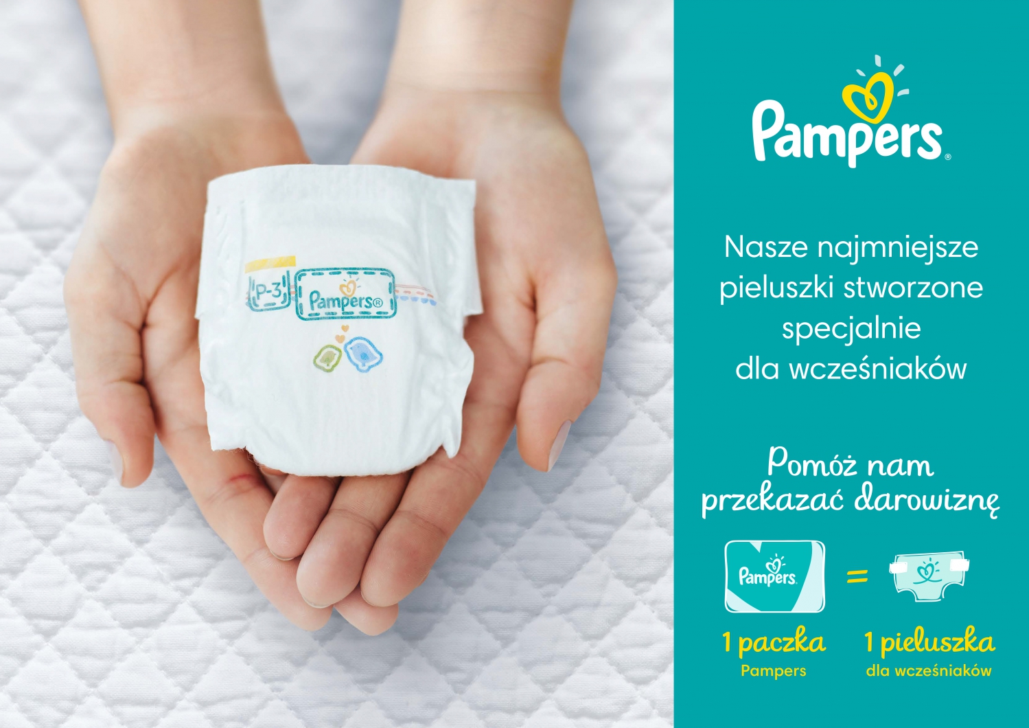 reklama pampers wcześniaki