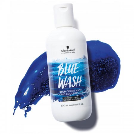 schwarzkopf bold color blue wash szampon koloryzujący niebieski