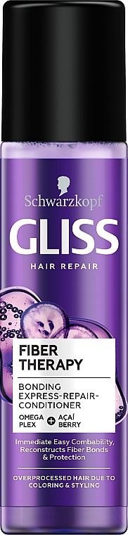 schwarzkopf gliss kur fiber therapy odżywka ekspresowa do włosów przeciążonych