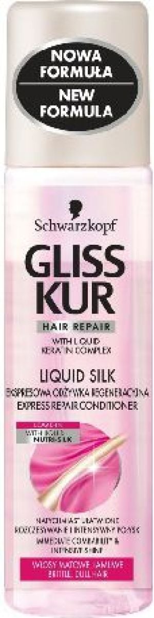 schwarzkopf gliss kur liquid silk odżywka ekspresowa do włosów spray