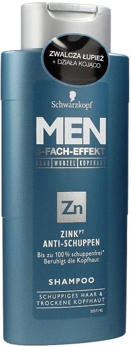 schwarzkopf men szampon do włosów przeciwłupieżowy z cynkiem 250 ml