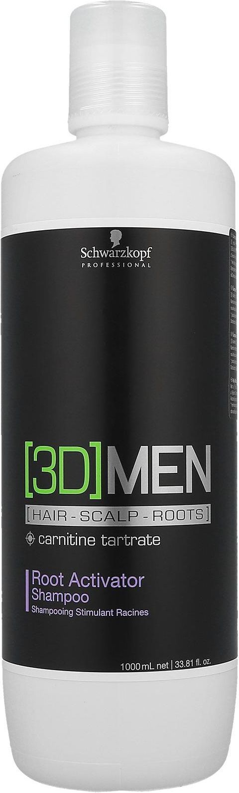 schwarzkopf professional 3dmen activating szampon 1000ml opinie