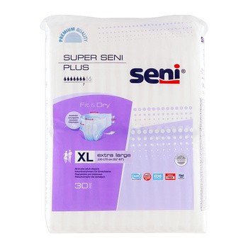 seni super plus pieluchomajtki large 30 szt