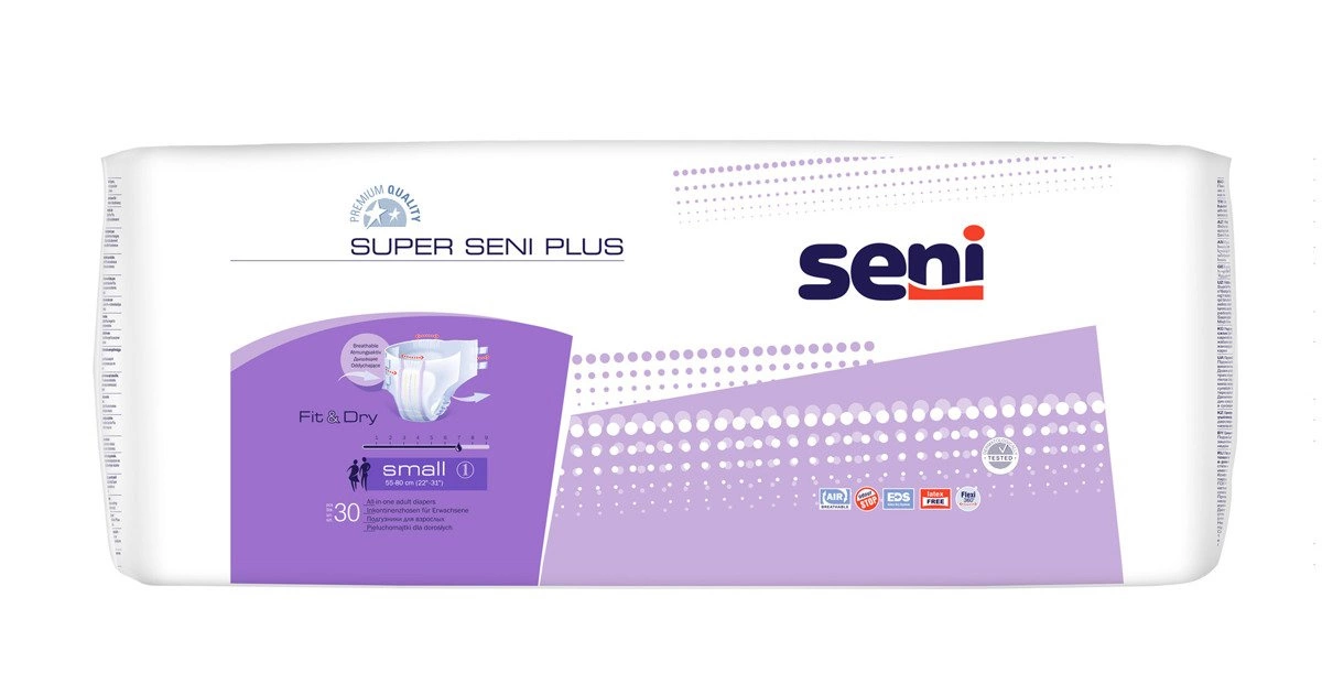 seni super plus pieluchomajtki large 30 szt