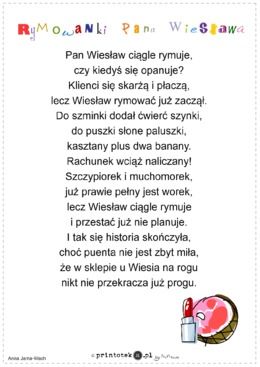 smieszny wierszyk o pampers