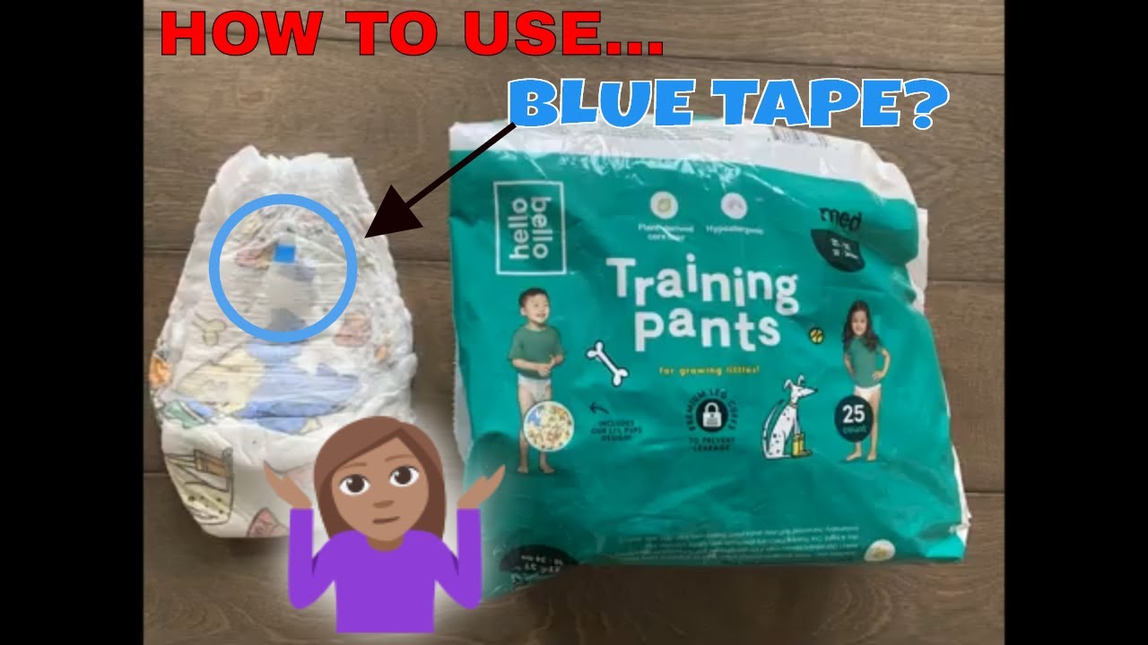 sticky tape on back side of pampers pants