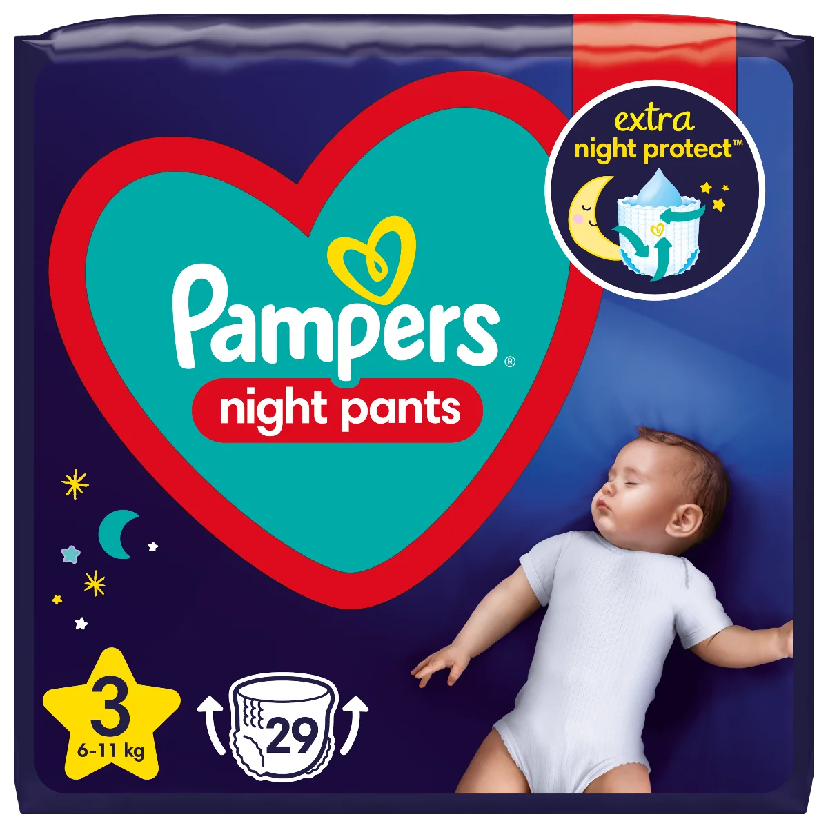 suchy pampers po nocy u dziecka