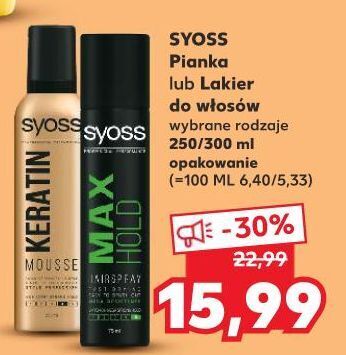 syoss lakier do włosów promocja