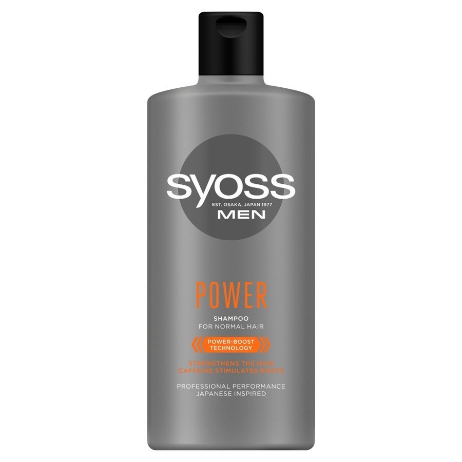 syoss men power & strength szampon do włosów normalnych