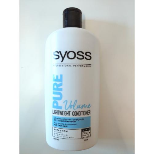 syoss pure volume ultralekka odżywka do cienkich włosów 500 ml