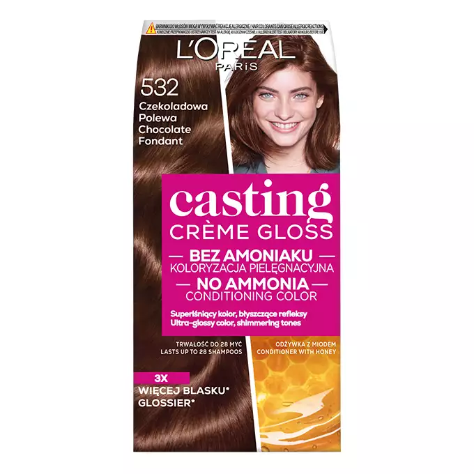 szampon casting creme gloss na umyte wlosy