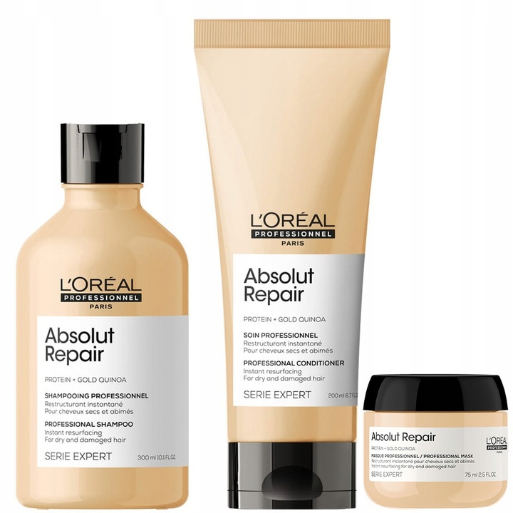 szampon i maska loreal absolut repair allegro