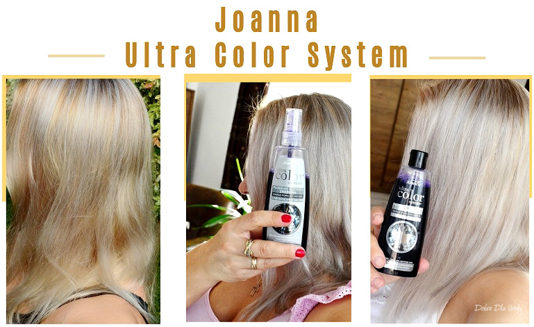 szampon joanna platynowy blond przed i po