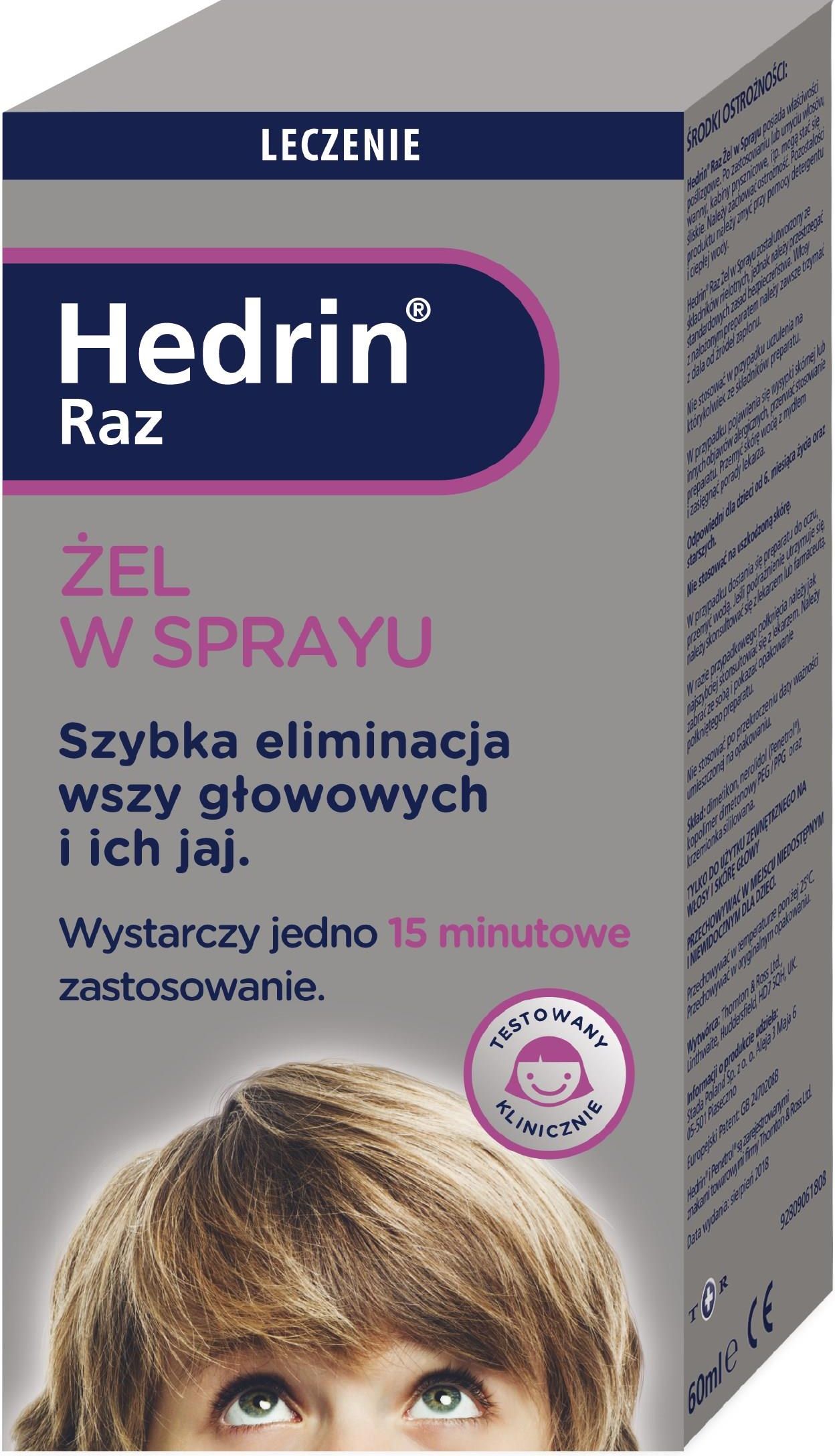 szampon na wszy hedrin opinie