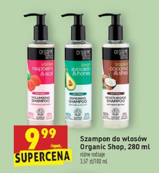 szampon organic shop avokado i miód opinie