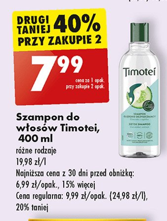 szampon timotei z ogórkiem biedronka