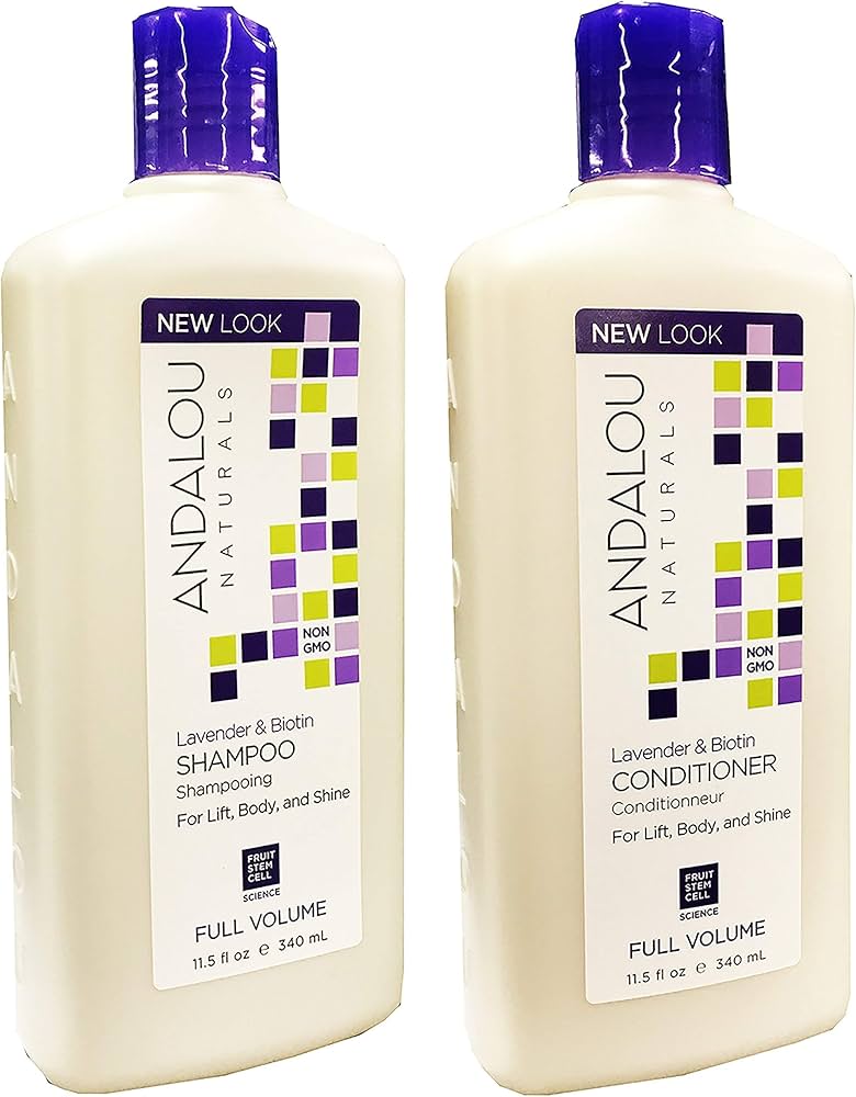 szampon zwiększający objętość z lawendą i biotyną andalou naturals