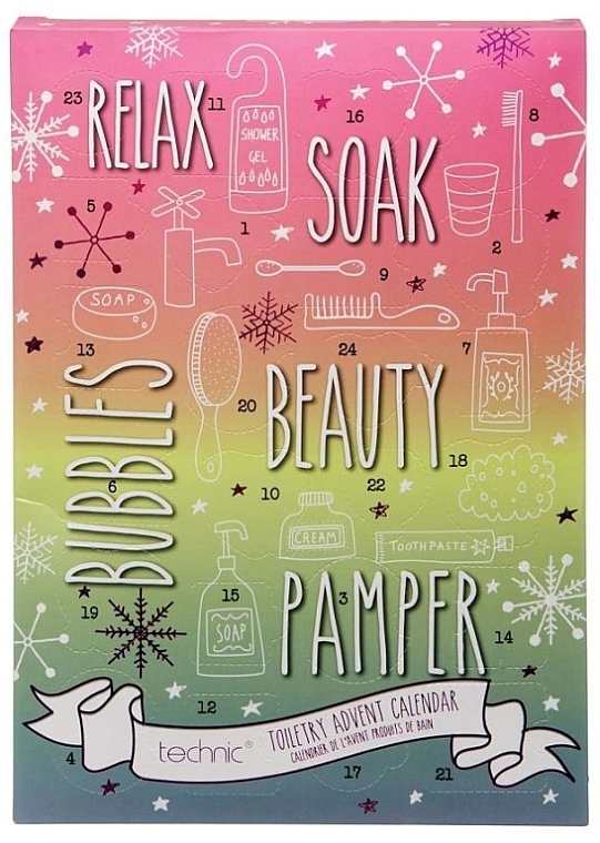 technic relax and pamper toiletry advent calendar