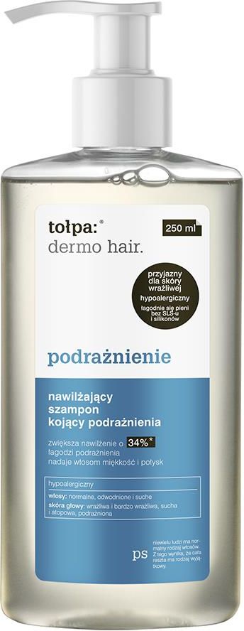 tołpa dermo hair nawilżający szampon kojący podrażnienia wizaz