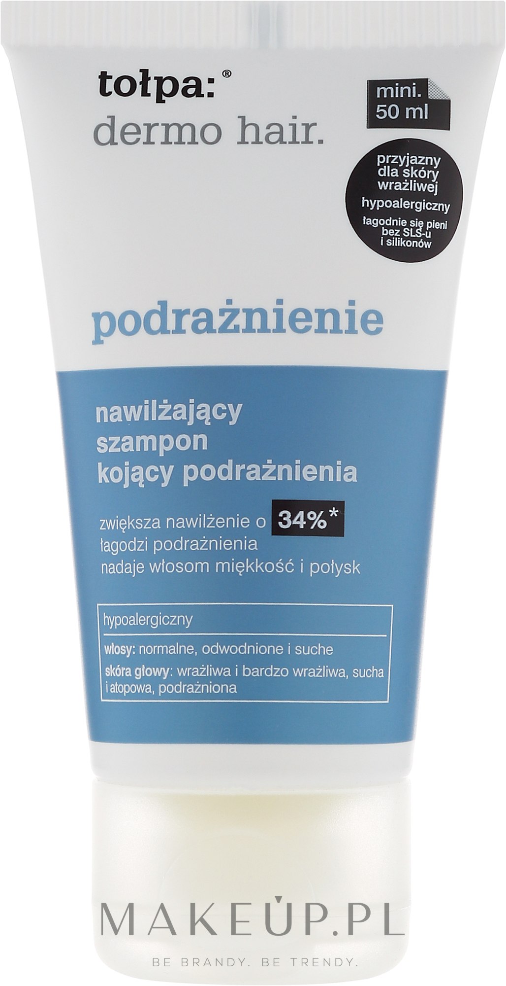 tołpa dermo hair szampon nawilżający kojący