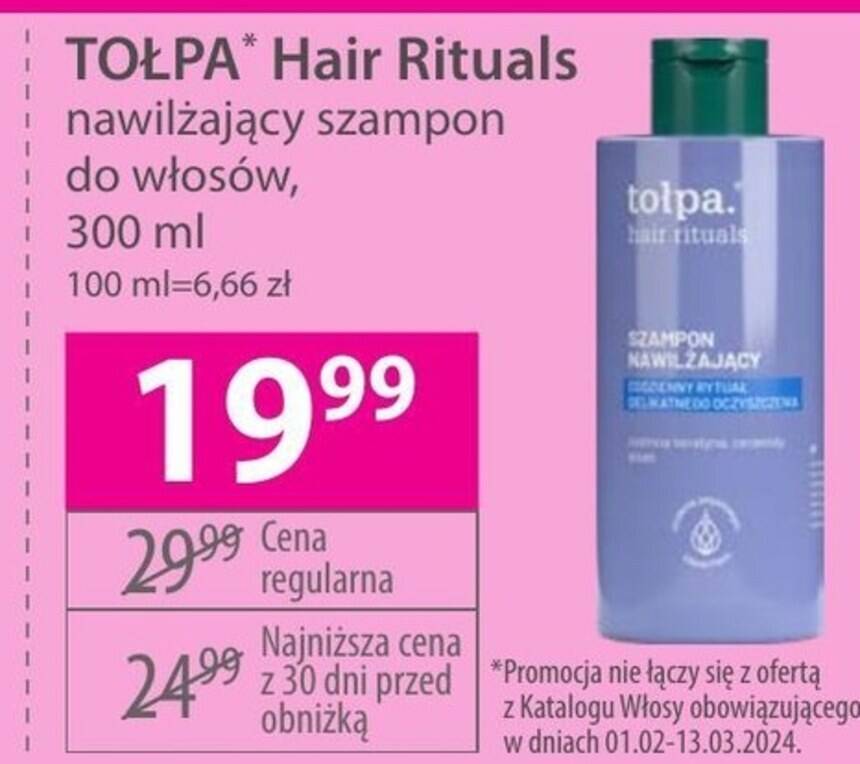 tołpa dermo hair szampon nawilżający kojący 250 ml hebe