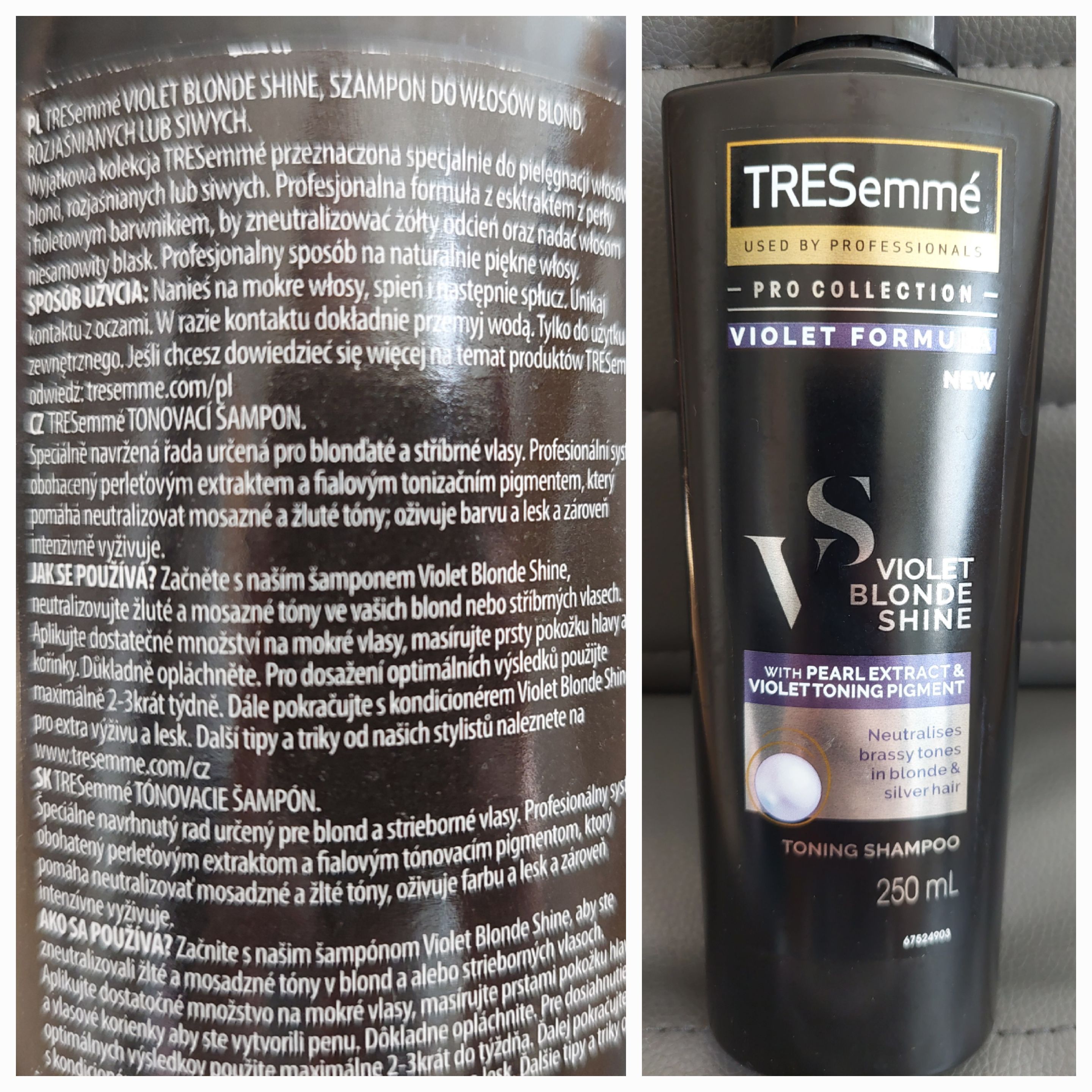 tresemme violet blonde shine szampon