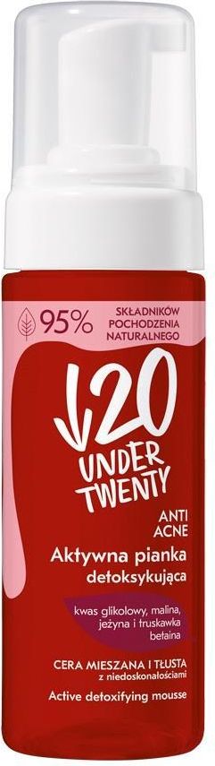 under twenty anti acne pianka do mycia twarzy 150ml opinie