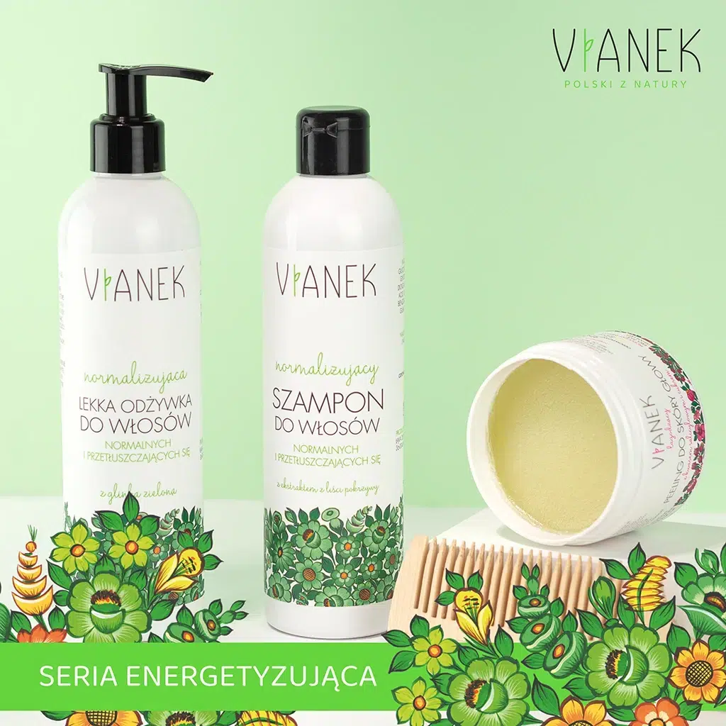 vianek zielony normalizujący szampon do włosów 300ml