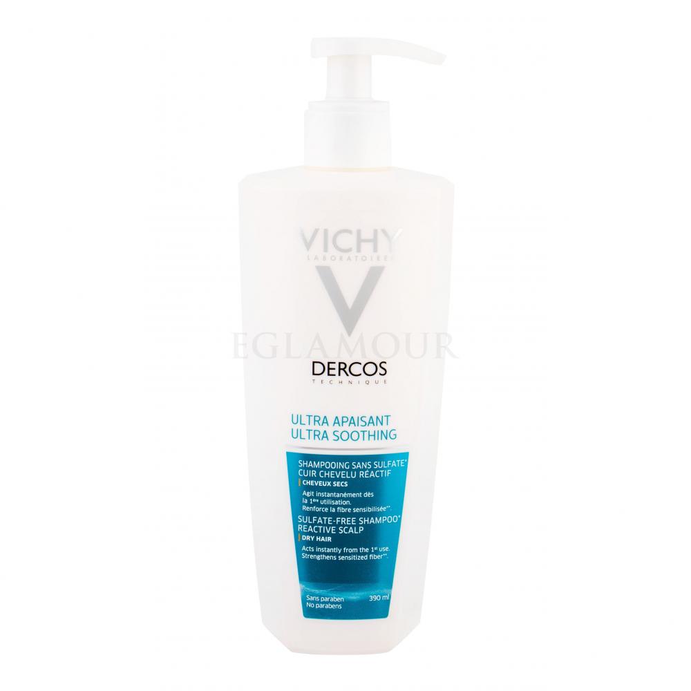 vichy dercos szampon ultrakojący włosy suche 390 ml