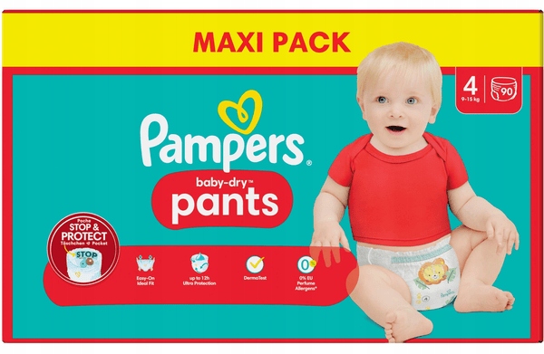 zalety pampers pants